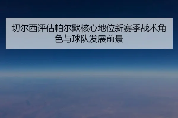 切尔西评估帕尔默核心地位新赛季战术角色与球队发展前景